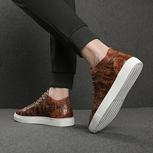 Regal Alligator Mid-Top Sneakers