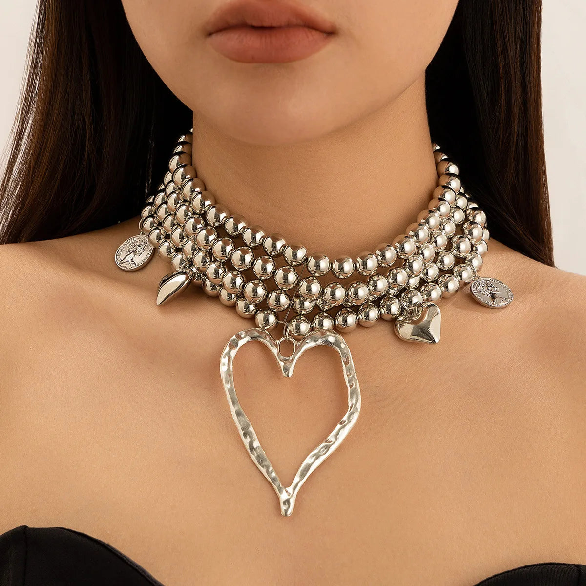 Eternal Heart Pearl Choker