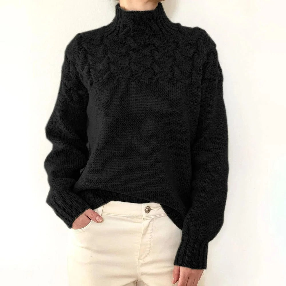 Raven Weave Turtleneck